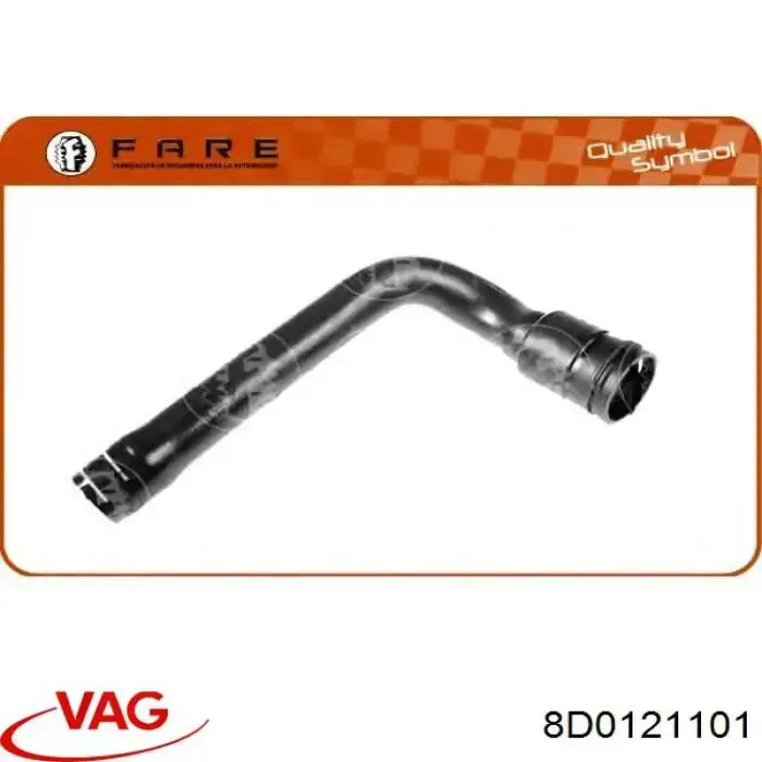Шланг/патрубок радіатора охолодження, верхній 8D0121101 VAG