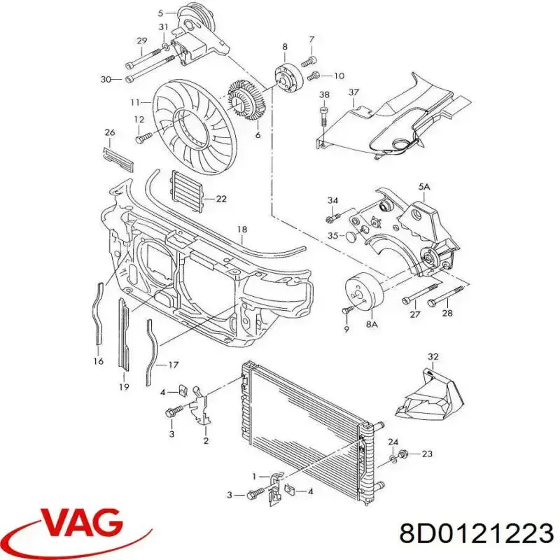  VAG 8D0121223 ціна, від 5.63 USD
