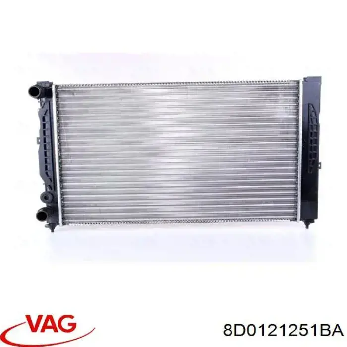 Радіатор основний VAG 8D0121251BA ціна, від 65.72 USD