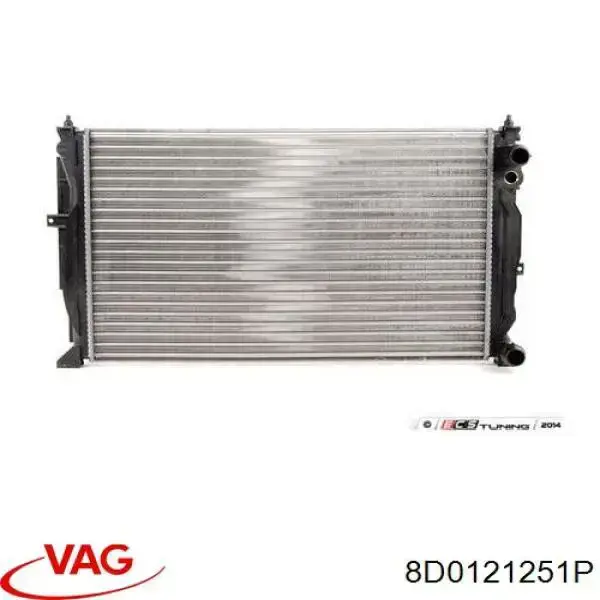 8D0121251P VAG радіатор охолодження двигуна