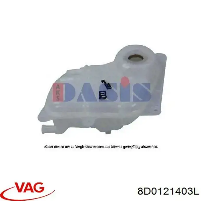 Купити 8D0121403L VAG Водяний бачок системи охолодження