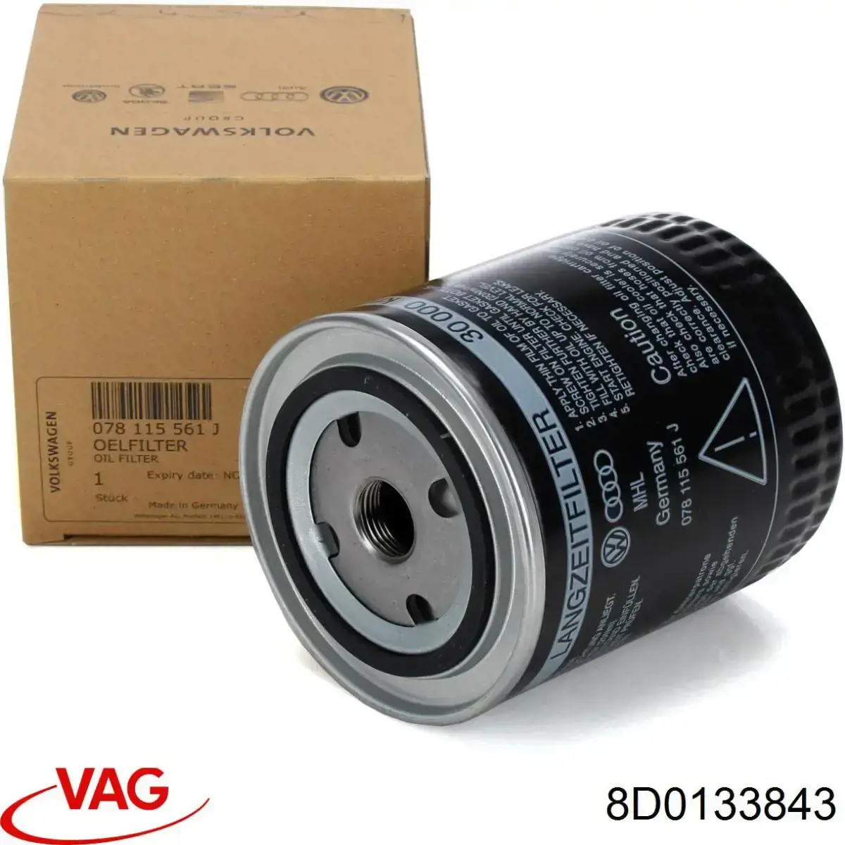 Повітряний фільтр 8D0133843 VAG
