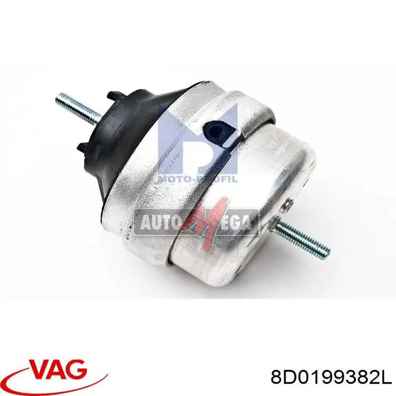 Права подушка двигуна VAG 8D0199382L ціна, від 27.35 USD