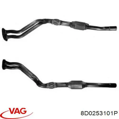 Купити 8D0253101P VAG Перетворювач відпрацьованих газів