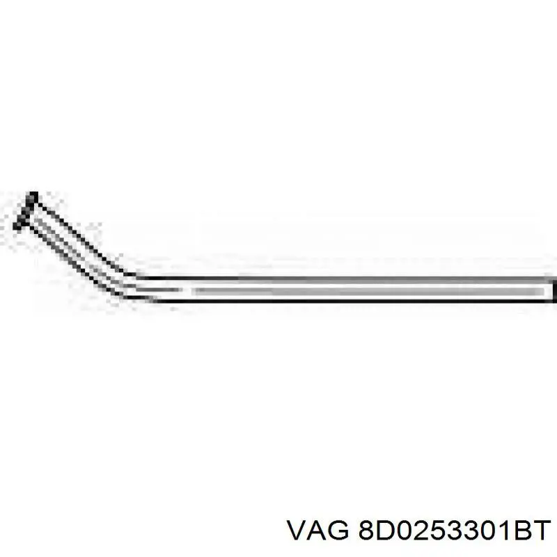 Глушник, передня частина VAG 8D0253301BT ціна, від 82.32 USD