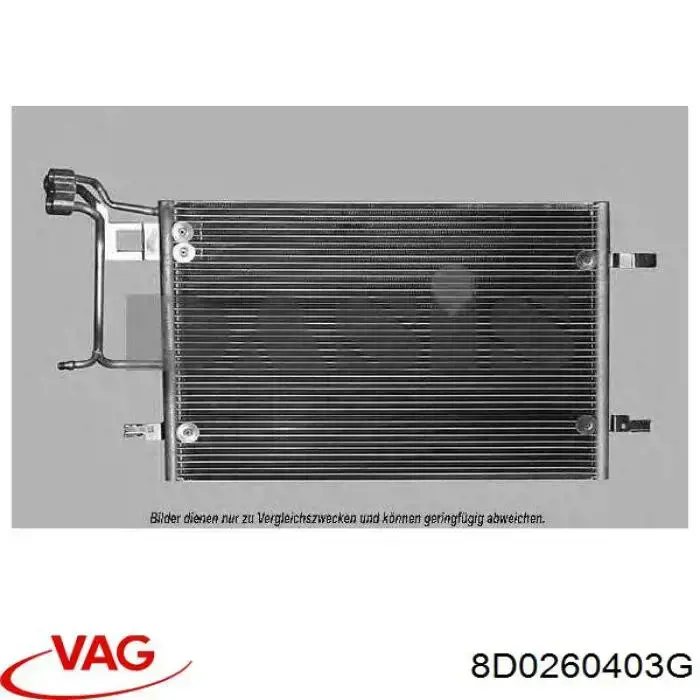 Конденсатор кондиціонера VAG 8D0260403G ціна, від 63.34 USD