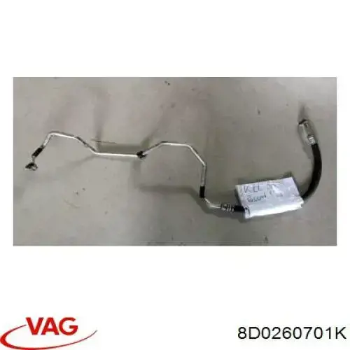 Шланг кондиціонера, від компресора до радіатора VAG 8D0260701K ціна, від 44.34 USD
