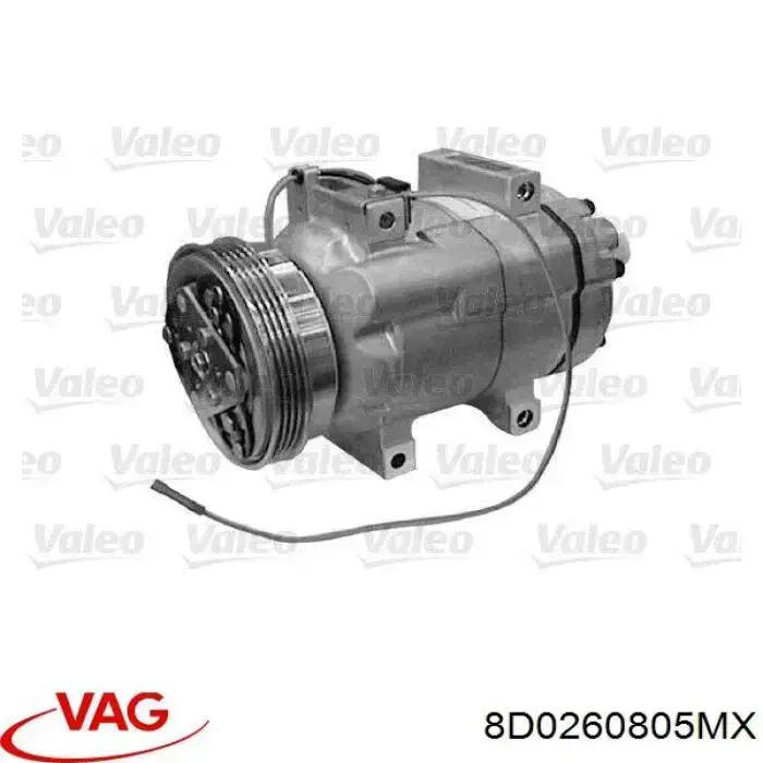 Компресор системи кондиціювання VAG 8D0260805MX ціна, від 100.95 USD