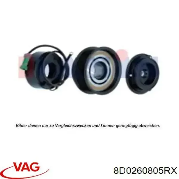 Компресор системи кондиціювання VAG 8D0260805RX ціна, від 90.29 USD