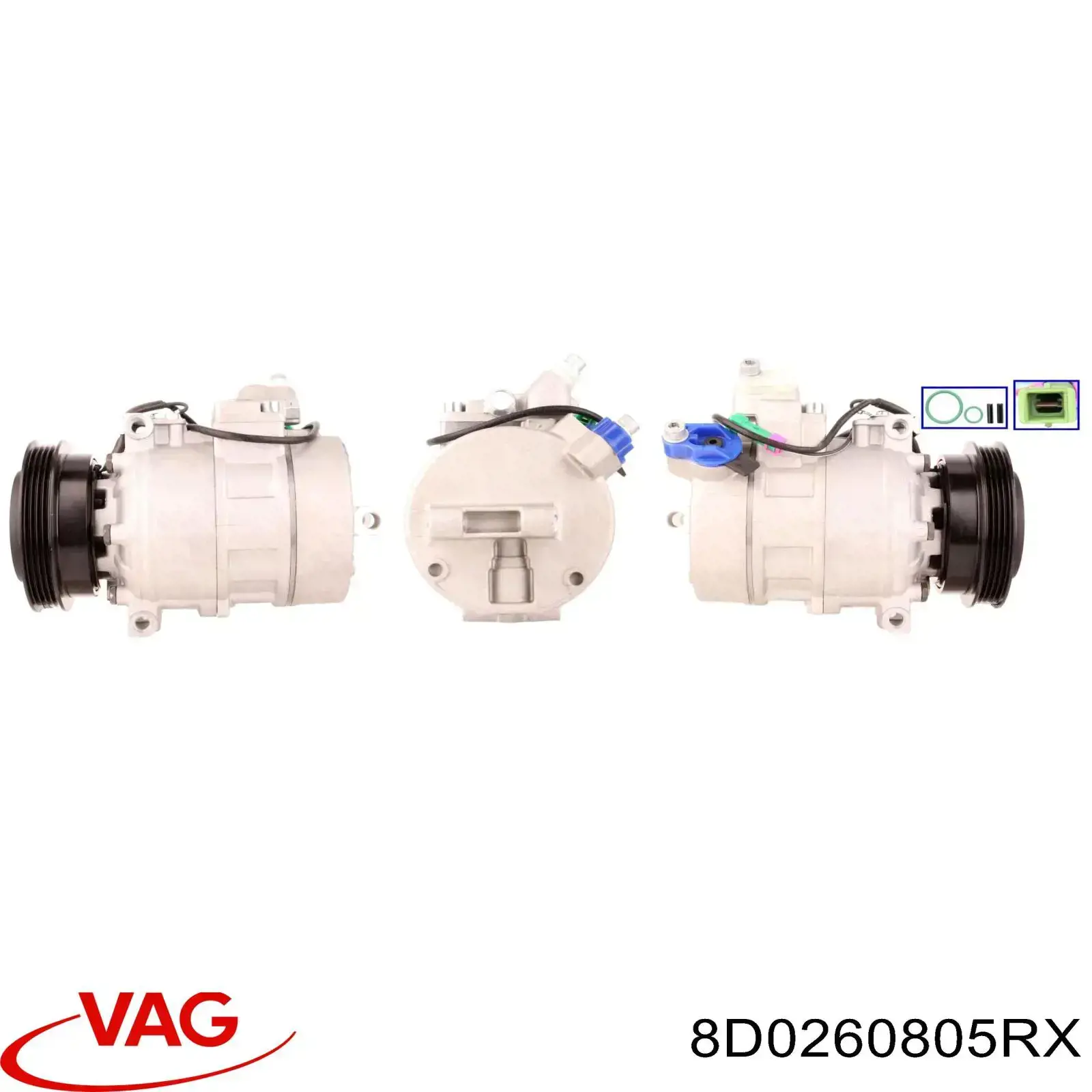 Купити 8D0260805RX VAG Компресор кліматичної установки