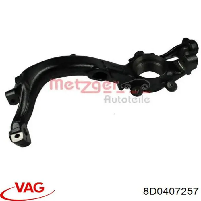 Цапфа - поворотний кулак передній, лівий 8D0407257P VAG