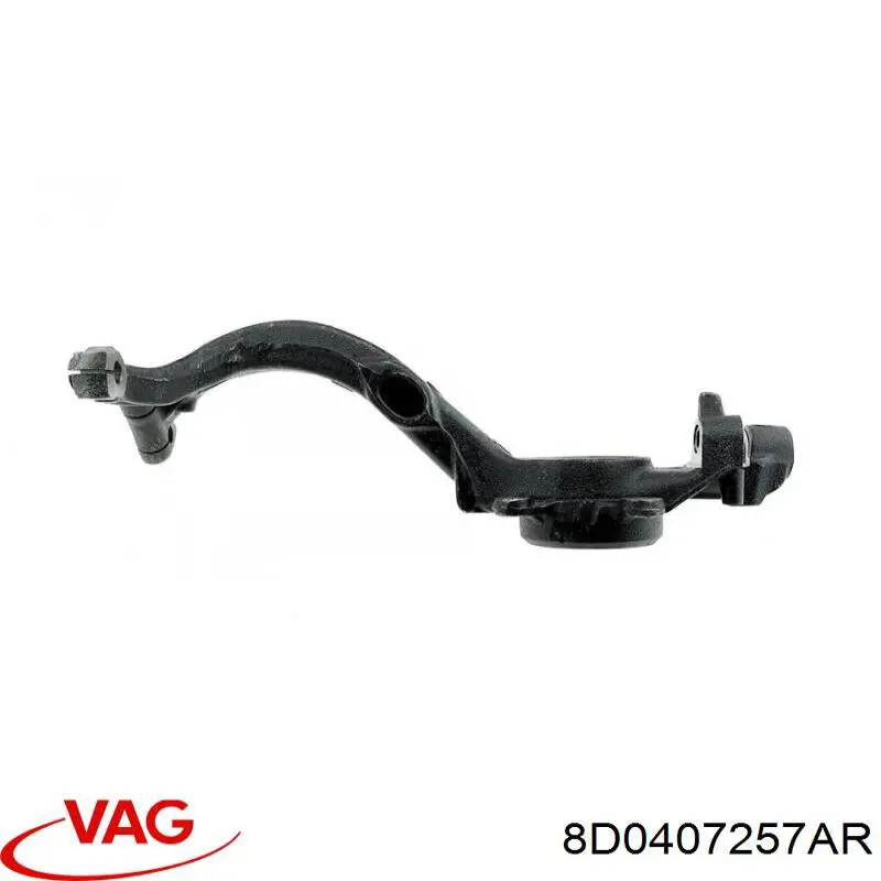 Цапфа - поворотний кулак передній, лівий 8D0407257AR VAG