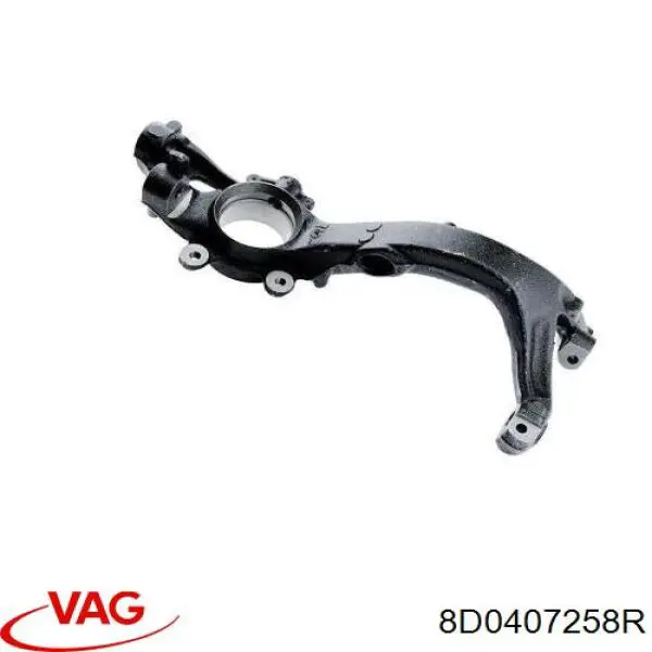 Купити 8D0407258R VAG Вісь передня і поворотні кулаки