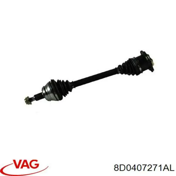 Купити 8D0407271AL VAG Ліва піввісь