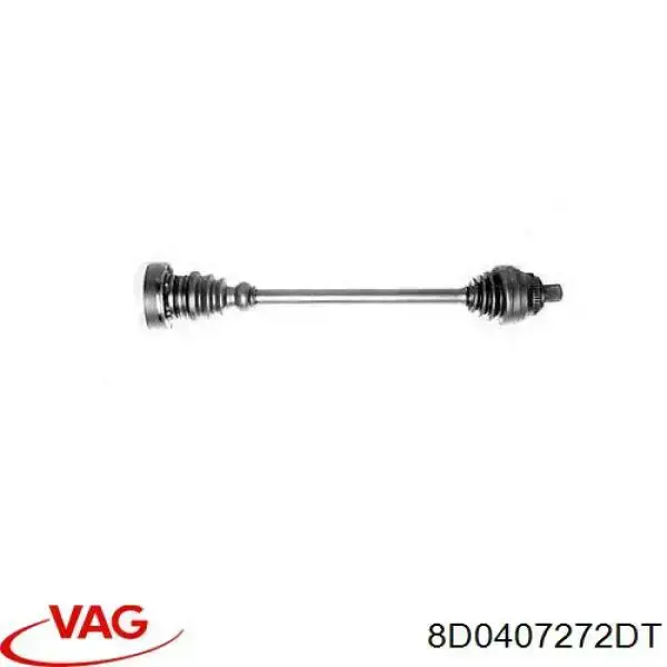 Піввісь передня, права VAG 8D0407272DT ціна, від 100.27 USD