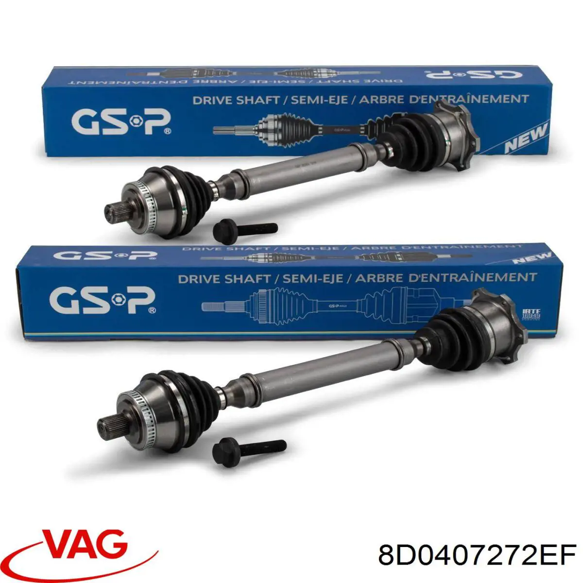 Піввісь передня, права VAG 8D0407272EF ціна, від 14.22 USD