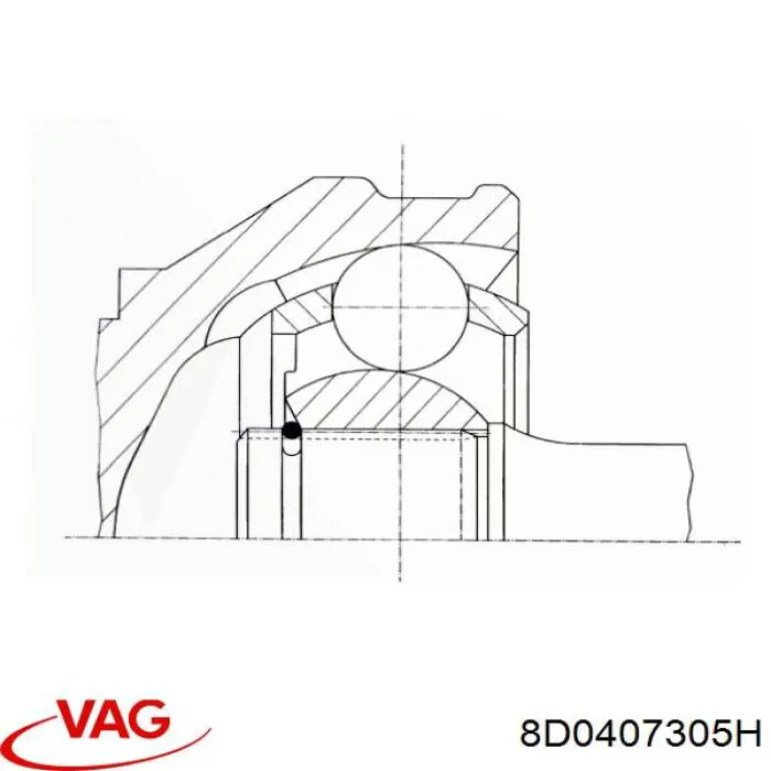 8D0407305H VAG Граната зовнішня