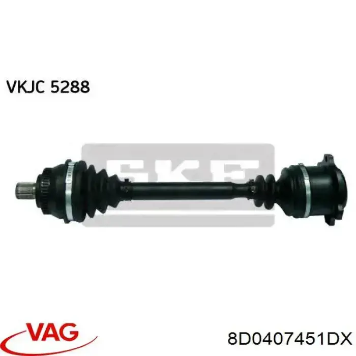 Привід передній лівий VAG 8D0407451DX ціна, від 68.36 USD
