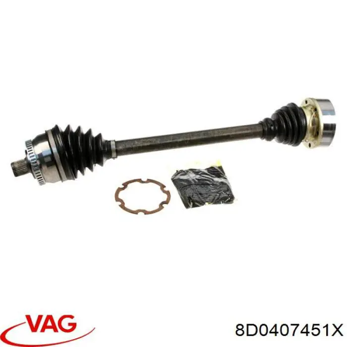 Привід передній лівий VAG 8D0407451X ціна, від 81.63 USD