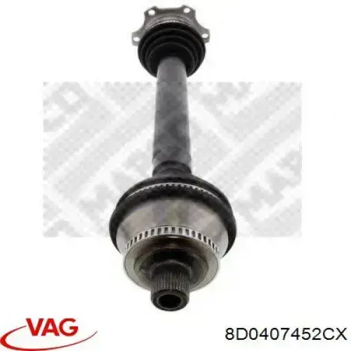 Купити 8D0407452CX VAG Піввісь права