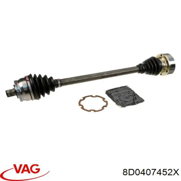 Піввісь передня, права VAG 8D0407452X ціна, від 92.35 USD