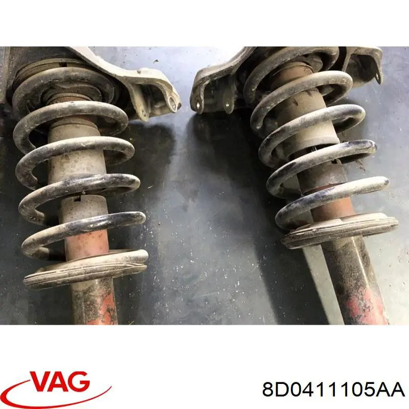 Пружина передня VAG 8D0411105AA ціна, від 419.44 USD