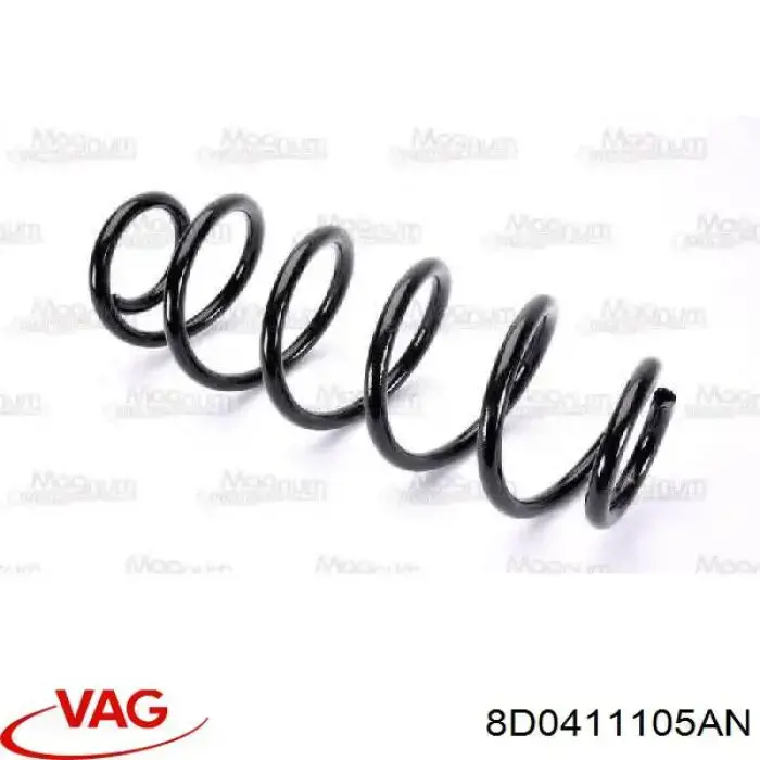 Пружина передня VAG 8D0411105AN ціна, від 28.48 USD