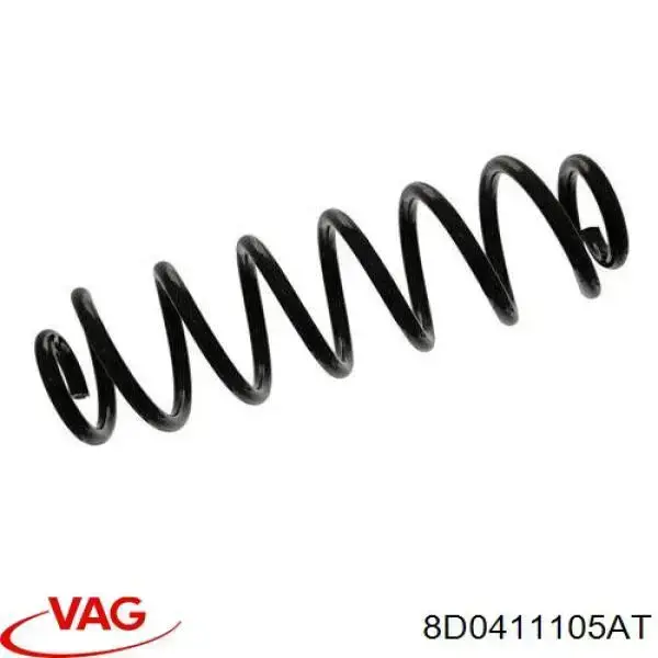 Пружина передня VAG 8D0411105AT ціна, від 26.93 USD