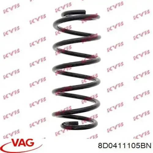 Пружина передня VAG 8D0411105BN ціна, від 27.97 USD