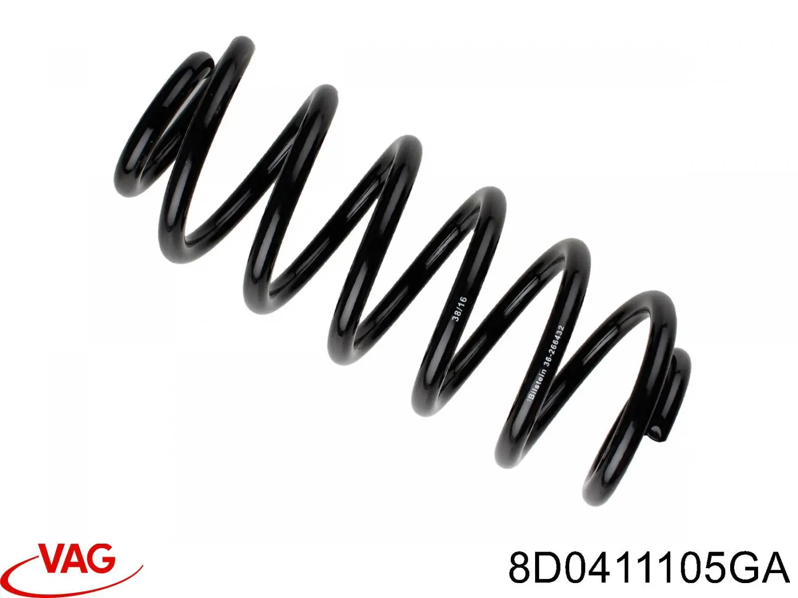 Пружина передня VAG 8D0411105GA ціна, від 27.06 USD