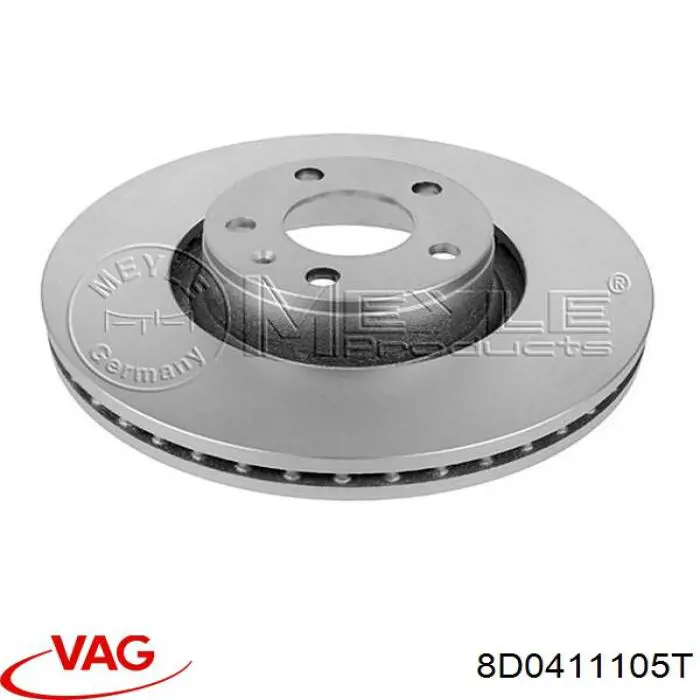 8D0411105T VAG Пружина амортизатора передняя