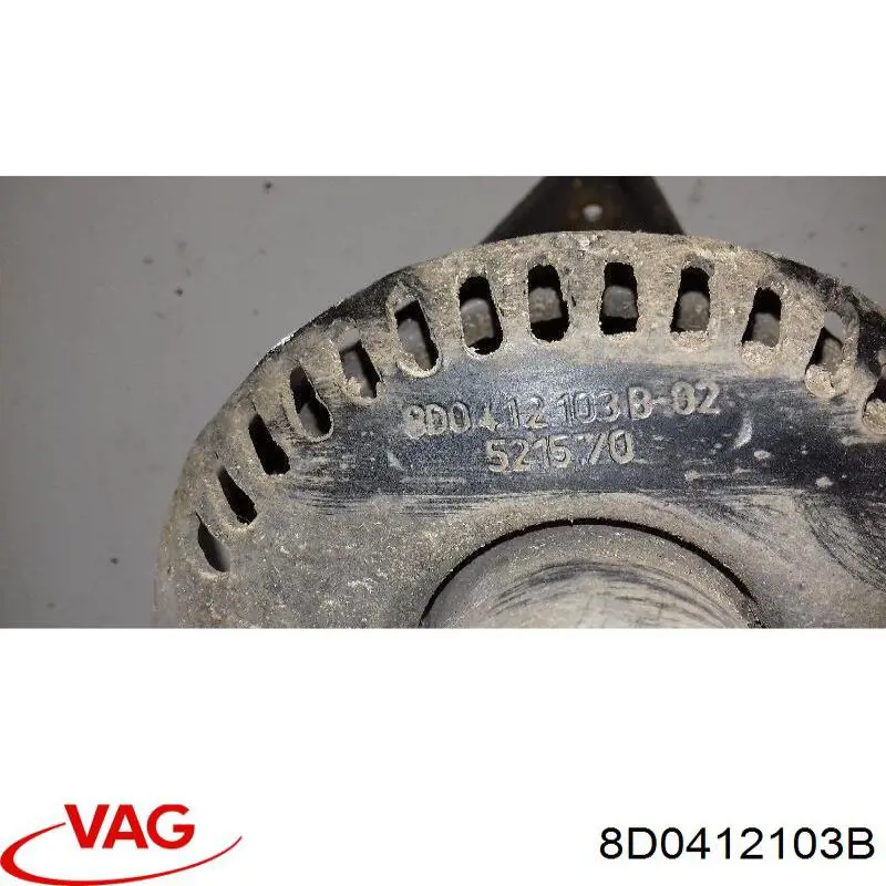 Проставка (гумове кільце) пружини передньої, верхня 8D0412103B VAG