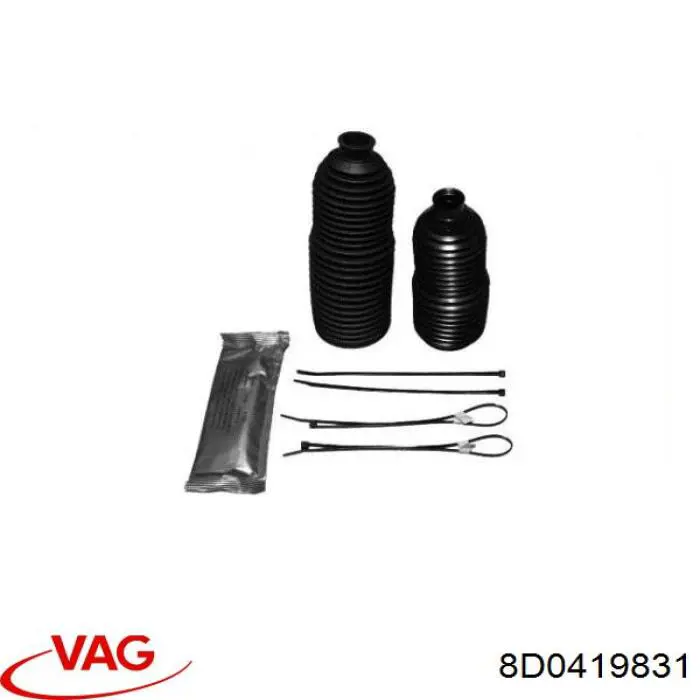 Пильник рульового механізму/рейки, правий VAG 8D0419831 ціна, від 7.00 USD