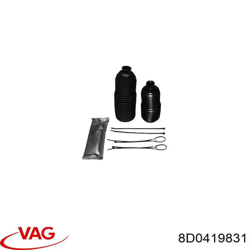 Купити 8D0419831 VAG Пильник рульового механізму/рейки, правий