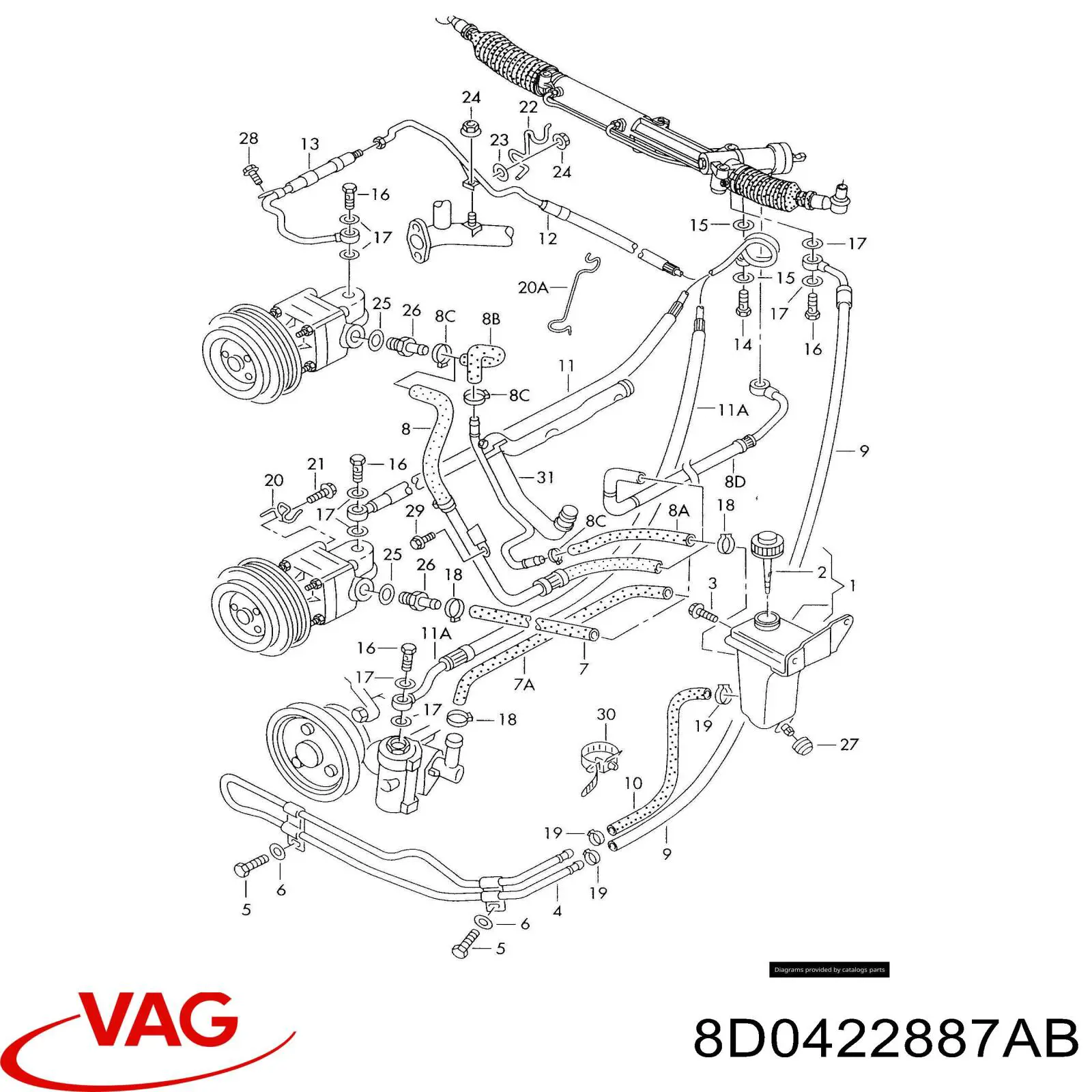 8D0422887AB VAG 