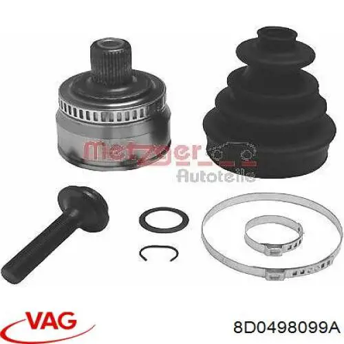 Граната колісна VAG 8D0498099A ціна, від 28.50 USD