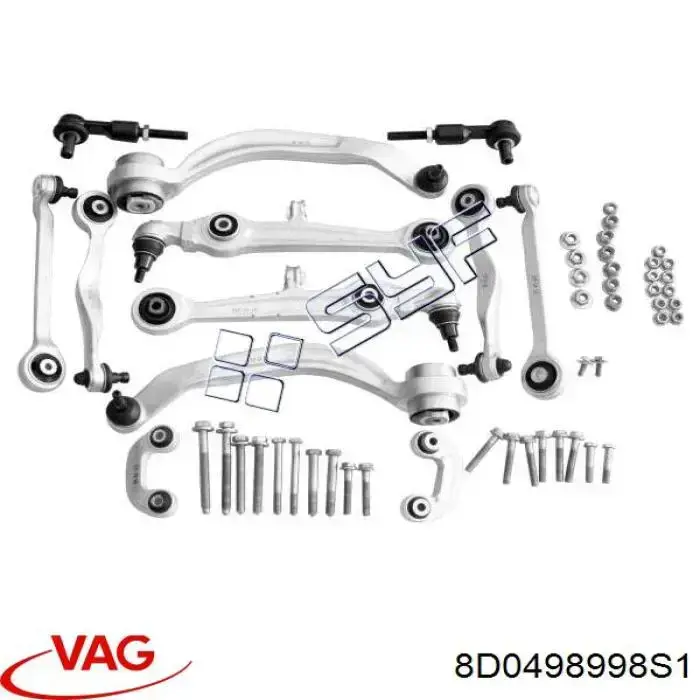 8D0498998S1 VAG комплект важелів передньої підвіски
