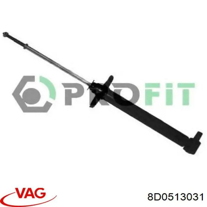 Купити 8D0513031 VAG Стійка амортизатора задня