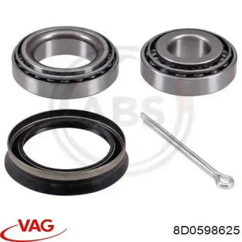 Підшипник маточини задньої VAG 8D0598625 ціна, від 13.61 USD