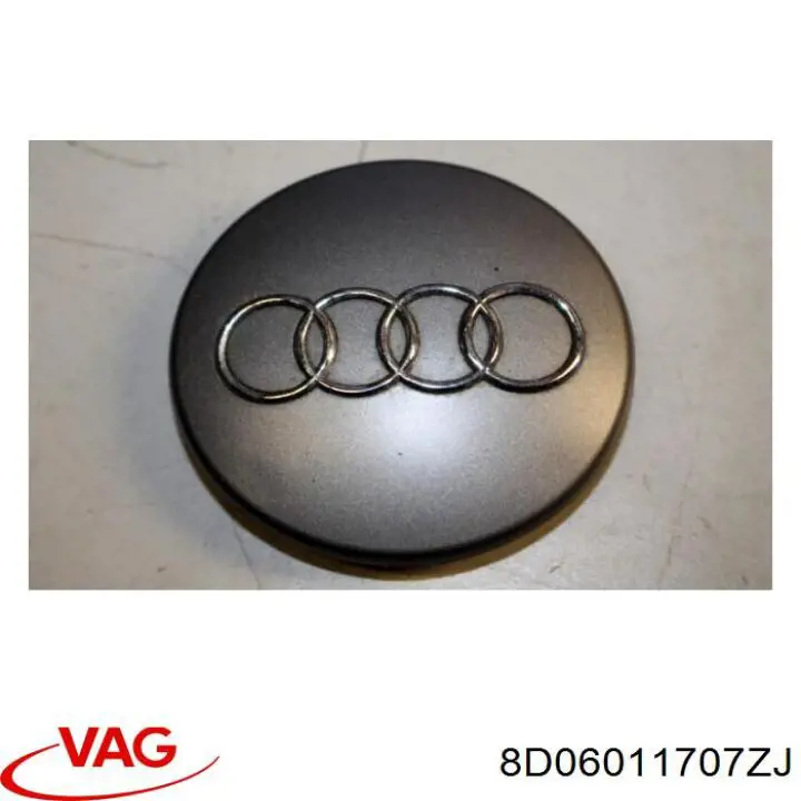 8D06011707ZJ VAG Колпак колесного диска (Для алюминиевого диска, Cеребристый avussilber )