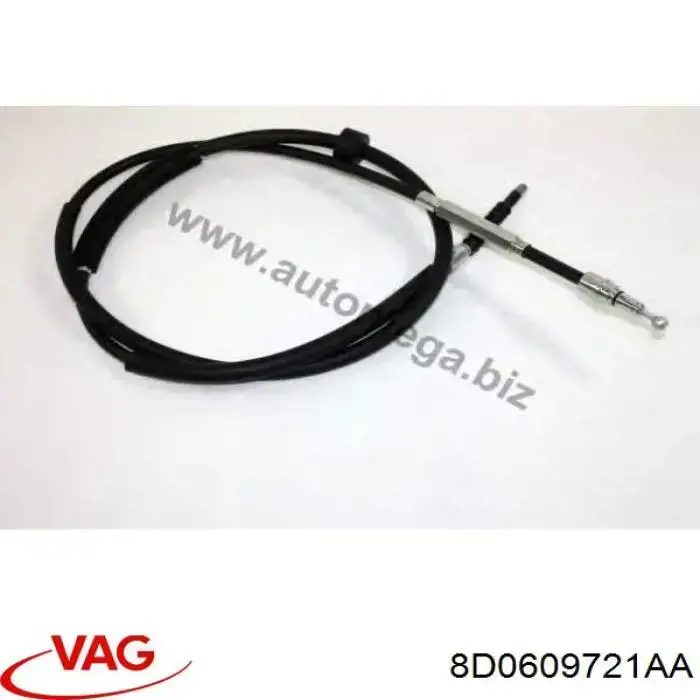 Трос ручного гальма задній, правий/лівий VAG 8D0609721AA ціна, від 13.62 USD