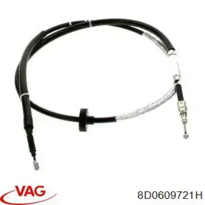 Купити 8D0609721H VAG Трос ручного гальма задній, правий/лівий