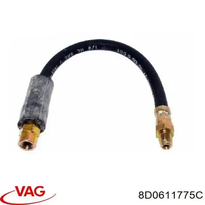 Шланг гальмівний задній 8D0611775C VAG