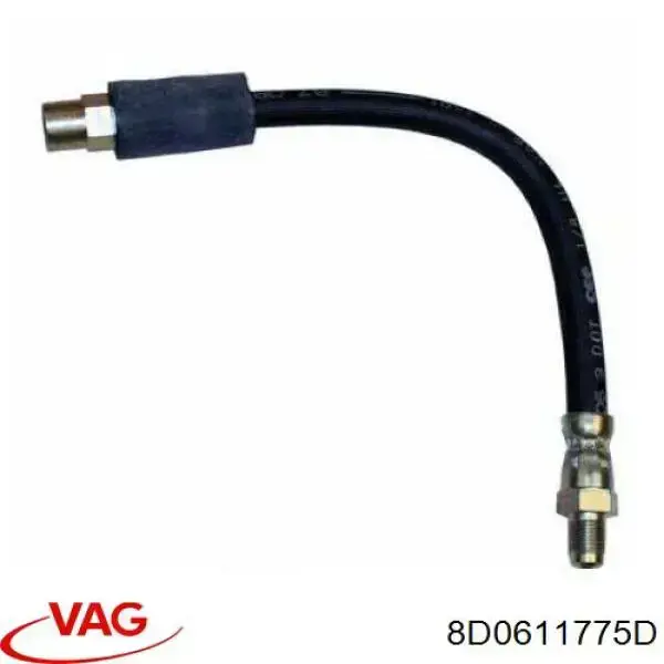 Шланг гальмівний задній VAG 8D0611775D ціна, від 4.59 USD