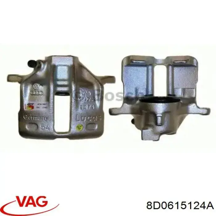 8D0615124A VAG Супорт гальмівний передній правий