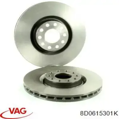 Диск гальмівний передній VAG 8D0615301K