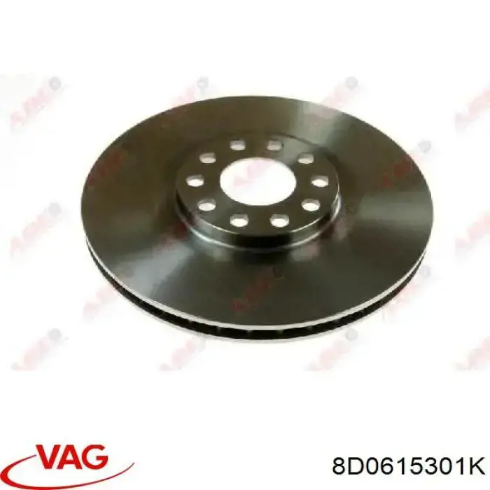 Диск переднього гальма VAG 8D0615301K ціна, від 66.06 USD