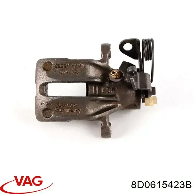 Супорт гальмівний задній лівий VAG 8D0615423B ціна, від 51.34 USD