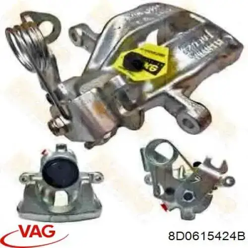 Супорт гальмівний задній правий VAG 8D0615424B