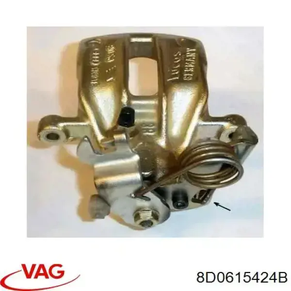 8D0615424B VAG Супорт гальмівний задній правий